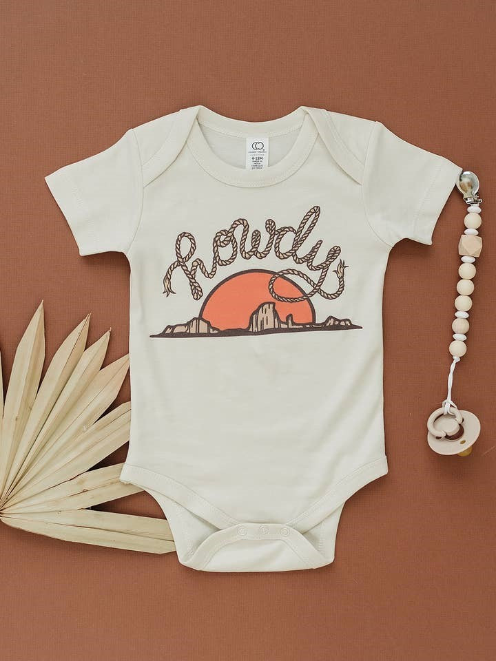 Howdy Western Organic Baby Onesie & Toddler Tee 