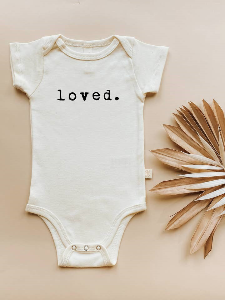 Loved Organic Cotton Baby Bodysuit | Short Sleeve