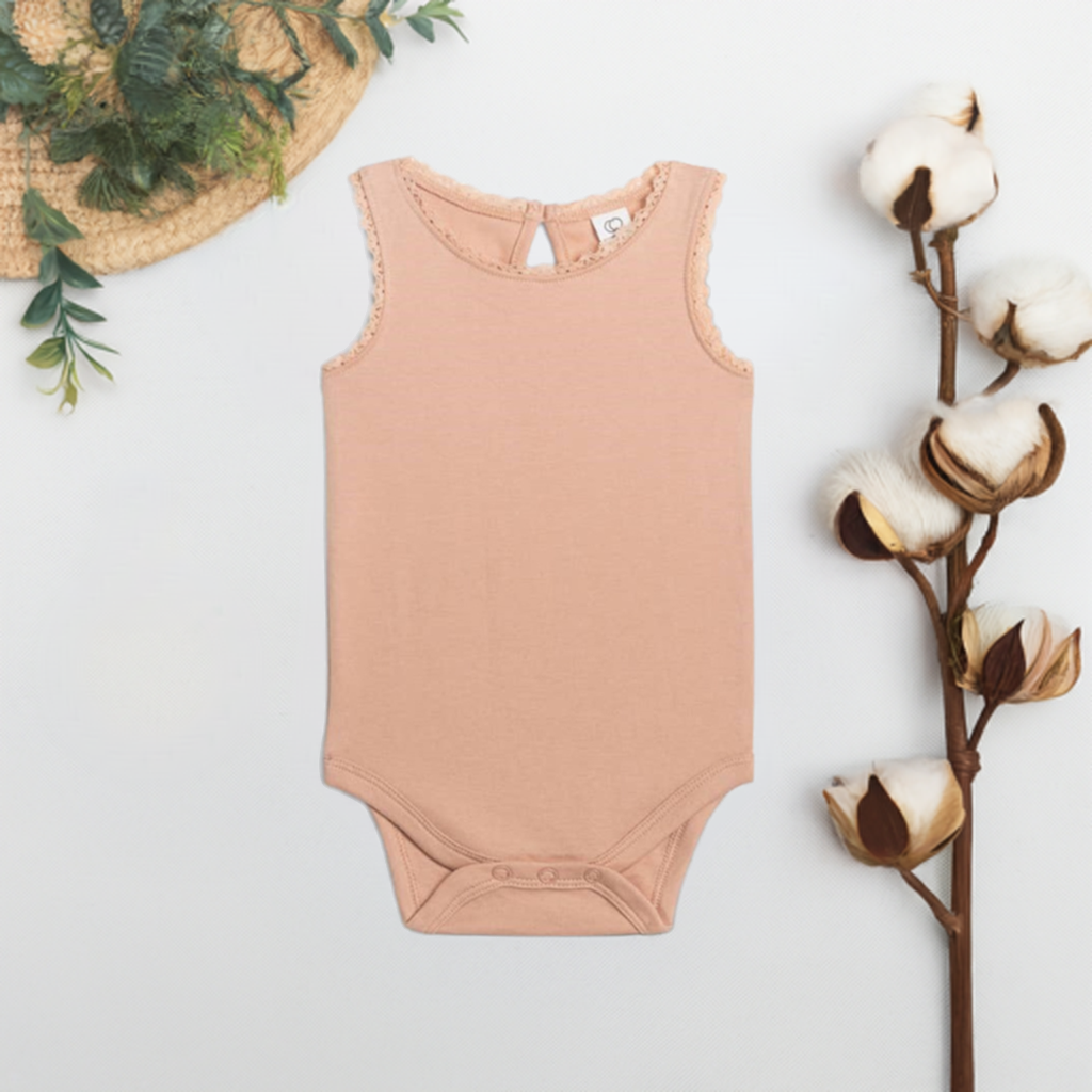 Organic Baby Luna Lace Bodysuit